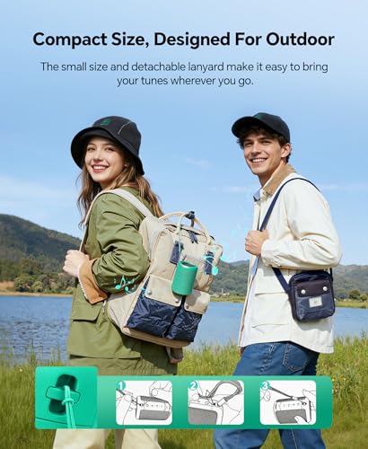 Portable Bluetooth Speaker Beach Essentials: IPX5 Waterproof for Outdoor - color: Teal