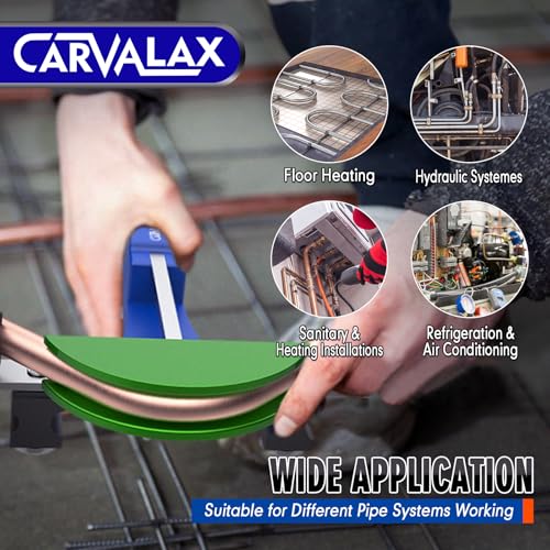 CARVALAX Blue Pipe Tube Bender Set, Reverse Adapters, for 1/4” to 7/8” O.D