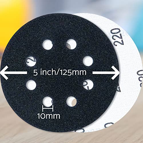 S&F STEAD & FAST 5 inch Wet Dry Sanding Discs Hook&Loop 100 pcs