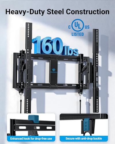 PERLESMITH Advanced Tilting TV Wall Mount for 42–100 inch TVs up to 160 lbs - size: 42-100'' Tilt TV Wall Mount