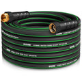 Heavy Duty Garden Hose 35ft, NON-EXPANDABLE Flexible Water Hose, Kink Resistant Lightweight Hybrid Hose, Leakproof Hose Male to Female Fittings - color: Black+Green, size: 35ft