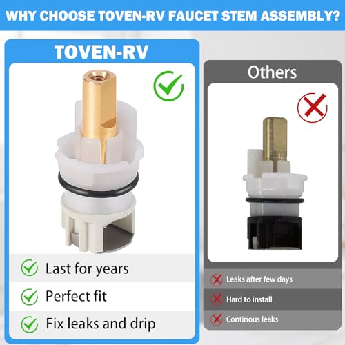RP25513 Faucet Stem Assembly Kit Compatible with Delta 2-Handle Faucets - style: RP25513