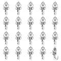 Push Pin Hangers,20 Pcs Zinc Alloy Pin Hooks Picture Hanging Nails for Home Office Fabric Wall Wooden (Silver) - style: Silver