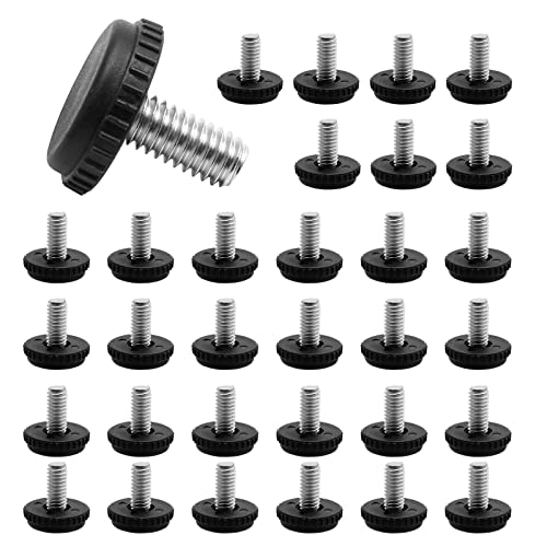 Litoexpe 32 Pcs 5/16"-18 Stainless Steel Screw Furniture Leveling Feet - size: 5/16”-18