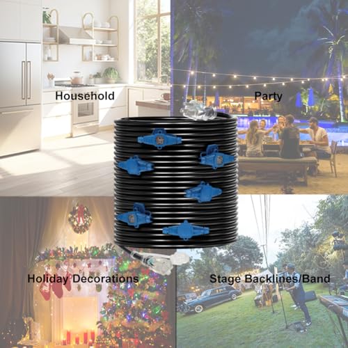 30 Feet Multi Outlet Extension Cord 12 Gauge 7 Nema 5-15R Outlets - size: 12 Gauge 30FT 7 Outlets