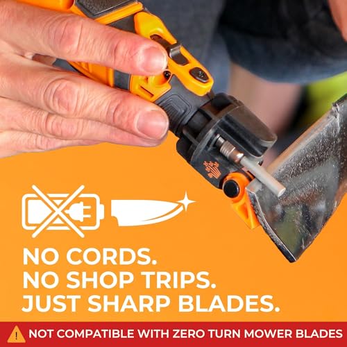 Sharp Pebble Cordless Lawn Mower Blade Sharpener – Lawnmower Sharpening Kit