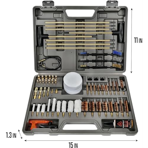 GLORYFIRE Elite Gun Cleaning Kit, 1oz Oil with Reinforced Rods - size: 59PCS