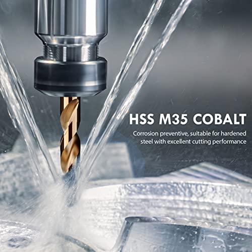 Metric 19Pcs(1.0mm-10.0mm) M35 Cobalt Drill Bit Set - size: 19pcs Cobalt Drill（Metric）