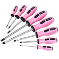 FASTPRO 8-Piece Pink Magnetic Screwdrivers Set - color: Pink