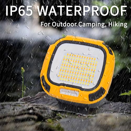 2 Pack Magnetic Work Light Rechargeable 5000Lumens, 6000mAH - color: yellow1