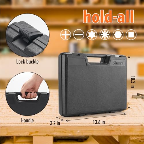 Sinoer 70-Piece Magnetic Screwdriver Set with Storage Case