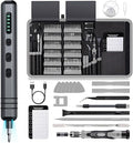 Mini Electric Screwdriver Set 140-IN-1: Small Electric Screwdriver Cordless - color: Grey