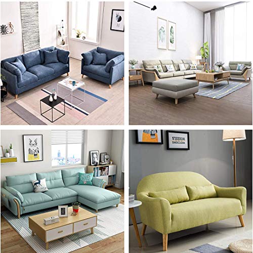 Solid Wood Replacement Furniture Sofa Couch Legs 4 inch Heavy Duty Set of 4 | Slant Wooden legs for Couch Sofa Chair Ottoman Loveseat Coffee Table Cabinet Furniture Replacement - color: Slant- Set of 4, size: 4"