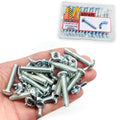 30Pack 1/4"-20 x1-1/4 Screw Bolts and Wing Nut Kit 15pcs Machine Screws with Round Head Phillips 15pcs Butterfly Hand Twist Tighten Nut Zinc Plated Hardware Fitting Fastenings Assortment Kit - size: Silver 30 Pack 1/4"-20 x1-1/4"