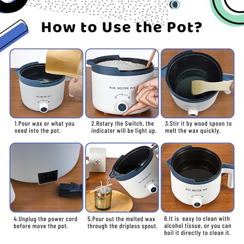 Wax Melting Pot Kit with Digital Scale(No Battery), Heat Gun, Thermometer - size: Wax Melting Pot Kit 4pcs