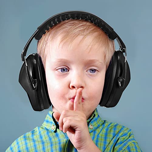 Konohan 3 Pack Noise Reduction Headphones for Kids Ear Protection Earmuffs Headphones for Autism Toddler Kids Ear Muffs 27db - color: Black