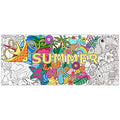 Dvbonike Jumbo Mandala Coloring Poster Giant Summer Color-in Paper Craft - style: Summer