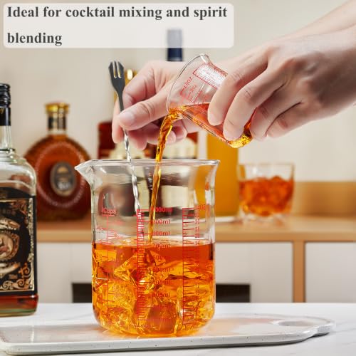 Ackers BORO3.3 Borosilicate Glass Measuring Cup with V-Spout, 1000 ml - size: 4Cup,1000ML
