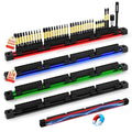 4-Piece Magnetic Slidable Drill Bit Holder, 160 Holes Bit Storage with Strong Magnetic Rail, Screwdriver Drill Bit Organizer for Your Specialty(Bits Not Included) - style: 4 Drill Bit Holder with Magnetic Rail