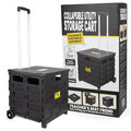 dbest Products Quik Cart Pro Collapsible Rolling Crate on Wheels - Black - color: Black, style: Pro