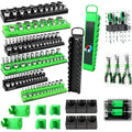 20-Piece Magnetic Tool Organizer Set, 1/4", 3/8", 1/2" SAE & Metric Socket Organizers, 2 Large Wrench Holders, 24-Slot Wrench Rails, Plier and Screwdriver Wall Mount Storage - style: 20PCS Multi-Function Set