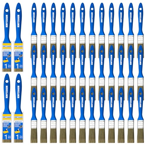 King Origin Versatile Paint Brush Set 40 PCS 1 Inch Paint Brushes - color: 40 Pack, 1 Inch