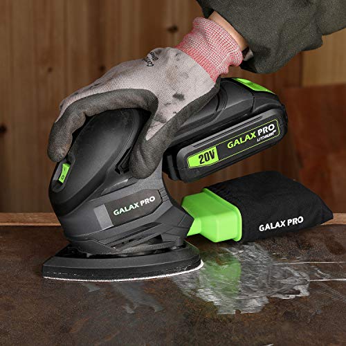 GALAX PRO 20V Cordless Detail Sander with 20 Pcs Sandpapers - style: Cordless Detail Sander