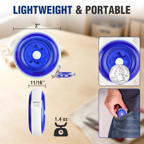 WORKPRO 3-Pack Soft Tape Measure, 60-Inch (150cm) Retractable Measuring Tape for Body Measurements, Sewing, Tailoring, Fabric, Cloth, Knitting and Crafts, Dual-Sided Scales with Carabiner Clip, Blue - color: Blue