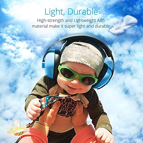 Noise Cancelling Headphones for Kids, Babies Ear Protection Earmuffs Noise Reduction for 0-3 Years Babies, Toddlers, Infant (Blue) - color: Blue