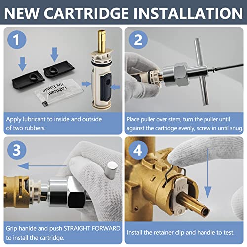 Tearel Shower Cartridge Kit Compatible with Moen 1222 Replacement Cartridge