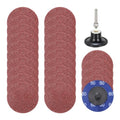 25 Pcs Aluminum Oxide Die Grinder Sanding Disc 2", 60 Grit - size: 60 Grit with 1/4" Round Shank