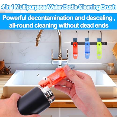 XANGNIER 4 in 1 Cup Lid Gap Cleaning Brush Kit,3 Pack - color: 4 in 1 Cup Lid Cleaning Brush-3 Pack