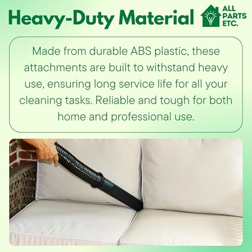 2 1/2 inch Attachments & Accessories 2.5 Wet Dry Vac - Extension Wands, Floor Brush, Dust Brush, Crevice Tool, Utility Nozzle, Compatible with Shop Vac - 6-Pack Attachments - size: 6-Pack Attachments