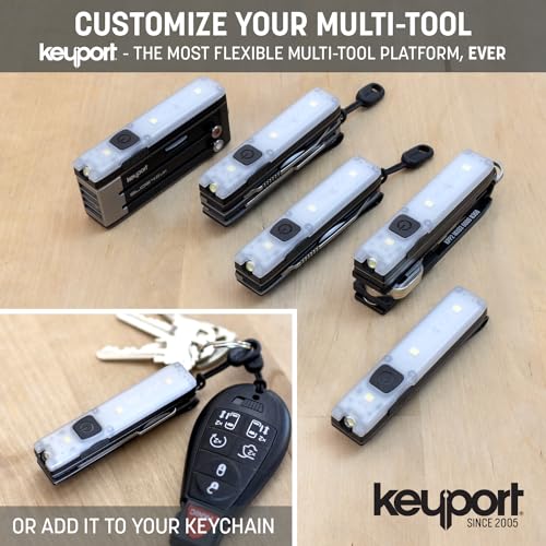 Keyport Utility Plus Kit - Modular Mini Flashlight + 11-in-1 EDC Multitool