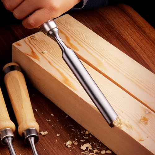 4-Piece Wood Chisel Set, 8mm 12mm 18mm 25mm