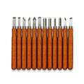 Wood Carving Tools Kit - Wood Carving Knife Set for Beginners, Professionals, Hobbyists, Artists, and Sculptors - Multipurpose Sculpting, Soap Carving, Pumpkin Carving(WOOD HANDLE)