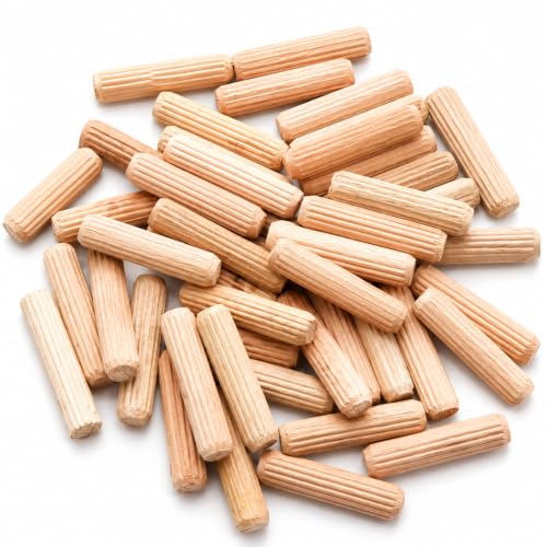 48Pcs 8mm x 35mm / 5/16 Inch x 1.38 Inch Wooden Dowel Pin - size: 8 x 35mm