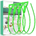 Drain Snake Hair Drain Clog Remover - 4 Pack Shower Sink Unclogger Tool - color: Green, style: 4 Pack
