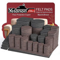 Yelanon Felt Furniture Pads 216 Pcs for Hardwood Floors Black/Brown - size: 216 pcs Black & Brown