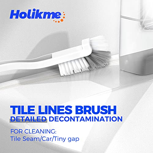 Holikme 7 Pack Cleaning Brush Scrub Brush Kitchen Brush for Floor,Black - color: Black