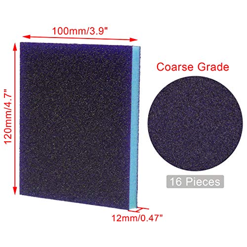 BokWin Sanding Sponge, 16Pcs, 60 Grit, Coarse Grade - size: 60 Grit