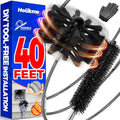 Holikme Dryer Vent Cleaner Kit - 40Ft Flexible Lint Brush for Deep Cleaning - color: Gray