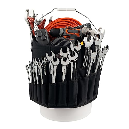Bucket Boss Wrench Boss Bucket Tool Organizer in Black, AB30020