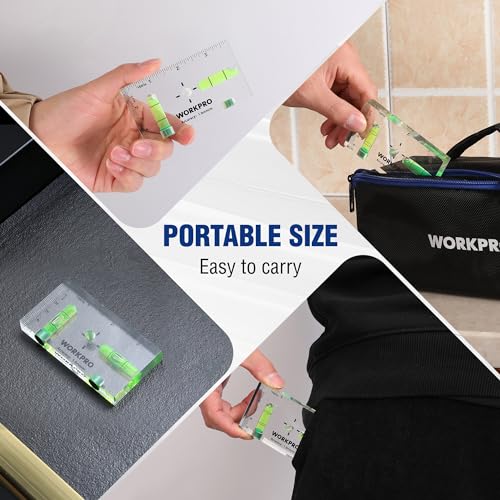 WORKPRO 3-3/4 Inch Mini Magnetic Pocket Level Tool - size: 3-3/4 Inch
