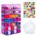 7 Layers Stackable Storage Container, 70 Adjustable Compartments (Purple) Stackable Storage Container, Perfect for Kids Toys, Art Crafts, Jewelry, Supplies, Mini Case & Letter Sticker Included - color: PURPLE