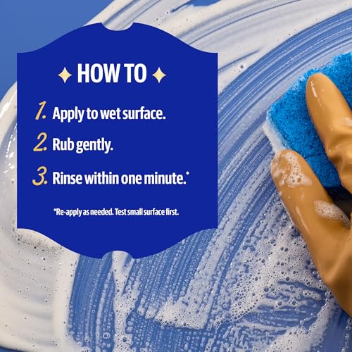 Bar Keepers Friend Soft Cleanser 13 oz + Spray & Foam Multipurpose MORE Spray Cleaner 25.4 oz, Multi Purpose Cleaner Bundle, Removes Grease, Rust Stains, Soap Scum & More in Home & Outdoors - size: 12.7 Fl Oz (Pack of 2)