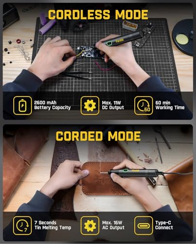 Fanttik T1 Max Soldering Iron Kit, Cordless Soldering Iron