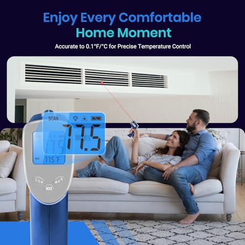 Etekcity Infrared Thermometer Laser Temperature Gun, -58°F~1130°F, Blue - color: Blue, style: Advanced