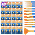 ESRICH Paint Brushes Set, 30Pack 360pcs Paint Brush for Acrylic Painting - size: 360p