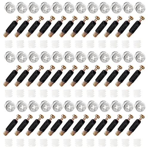 Jiozermi 36 Sets 3-in-1 Furniture Connecting Kit - size: A